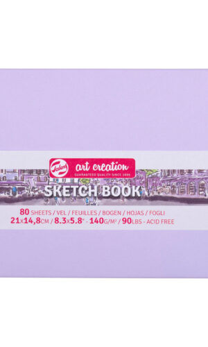 ART-CREATION BLLOK 'SKETCH' 21x15cm PASTEL VIOLET 80f 140gr TALENS