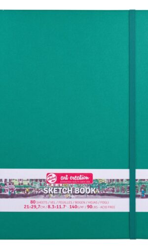 ART-CREATION BLLOK 'SKETCH' 21x30cm FOREST GREEN 80f 140gr TALENS