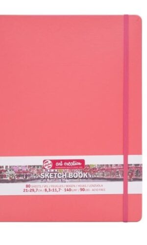 ART-CREATION BLLOK SKETCH CORAL RED 21X30 80F 140GR TALENS