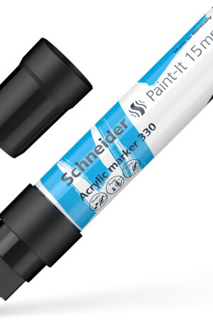 MARKER AKRILIK 'PAINT-IT ' 330 15mm BLACK SCHNEIDER