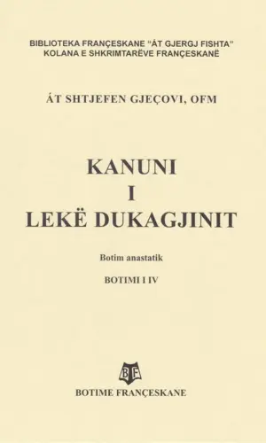 Kanuni i Leke Dukagjinit- botim anastatik-FRA