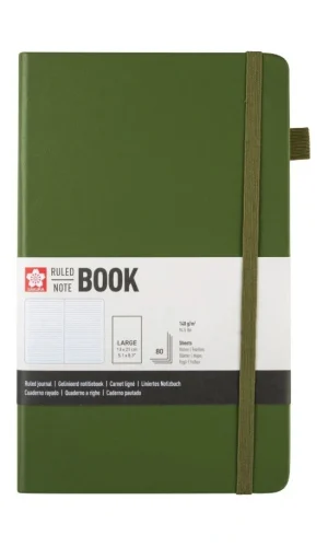 "BLLOK 'NOTEBOOK' LLASTIK JESHILE 140g 80fq A5 VIJA SAKURA "
