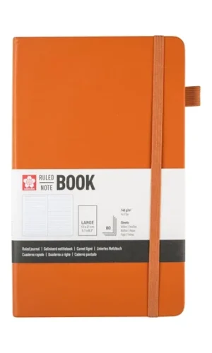 "BLLOK 'NOTEBOOK' LLASTIK KAFE 140g 80fq A5 VIJA SAKURA "