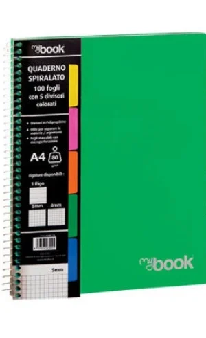BLLOK A4/1R SPIRALE 100F 5 NDARJE MYBOOK NIKOFFICE